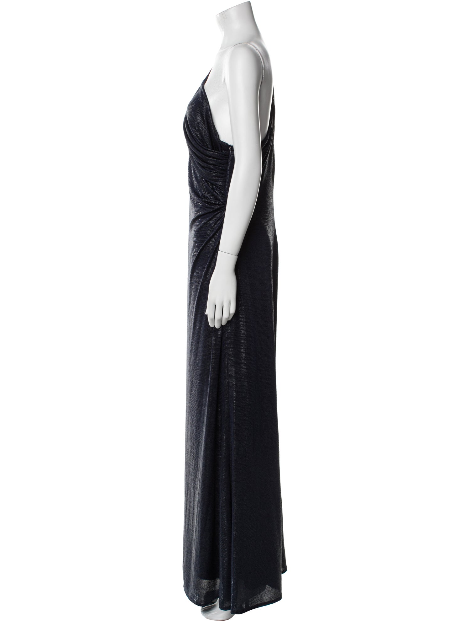 Lauren Ralph Lauren One-Shoulder Long Dress