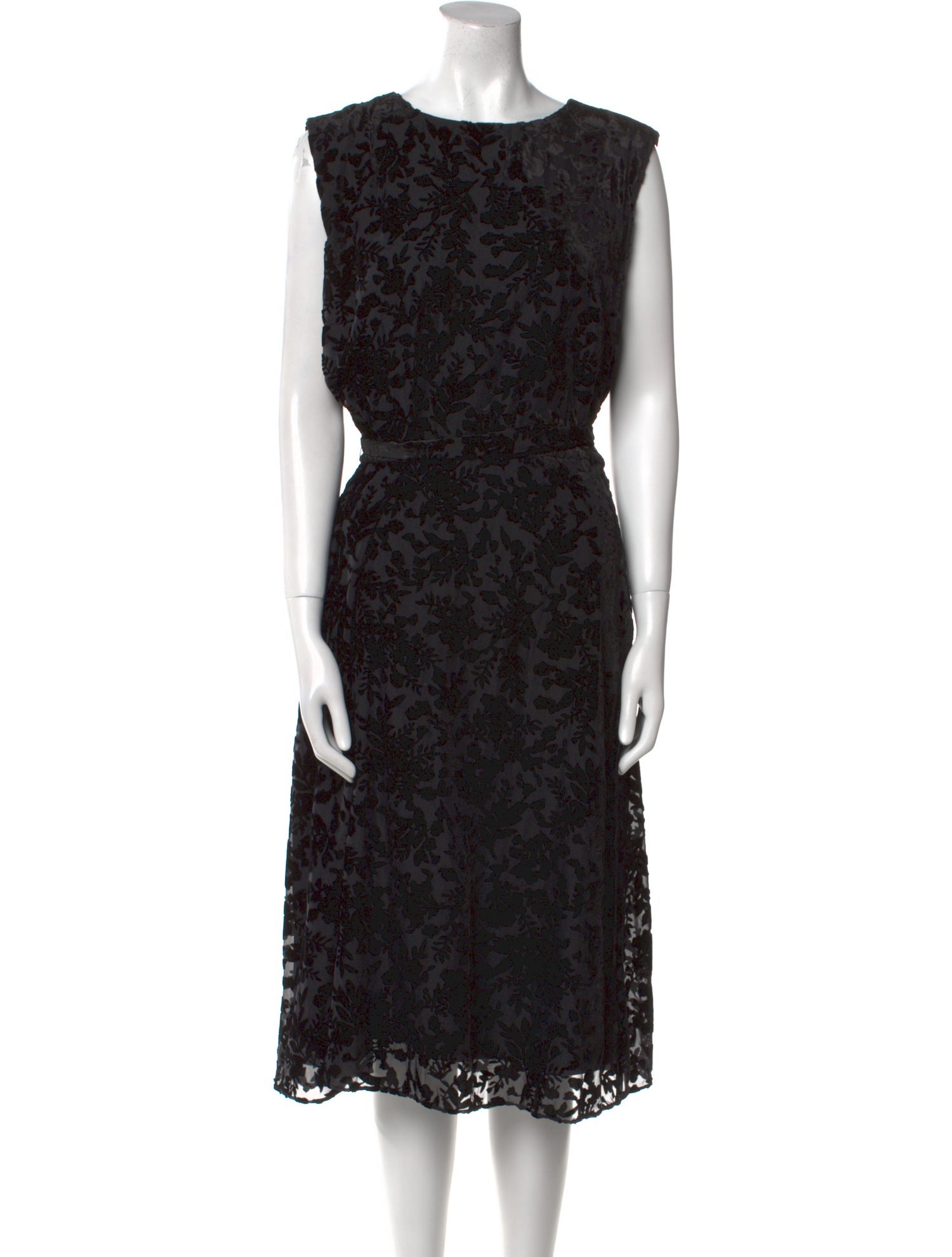 Lauren Ralph Lauren Lace Pattern Midi Length Dress