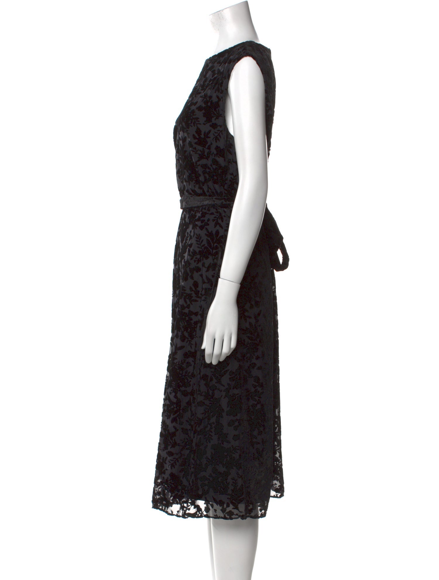 Lauren Ralph Lauren Lace Pattern Midi Length Dress