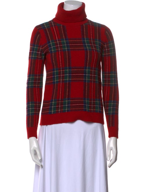 Lauren Ralph Lauren Wool Plaid Print Sweater