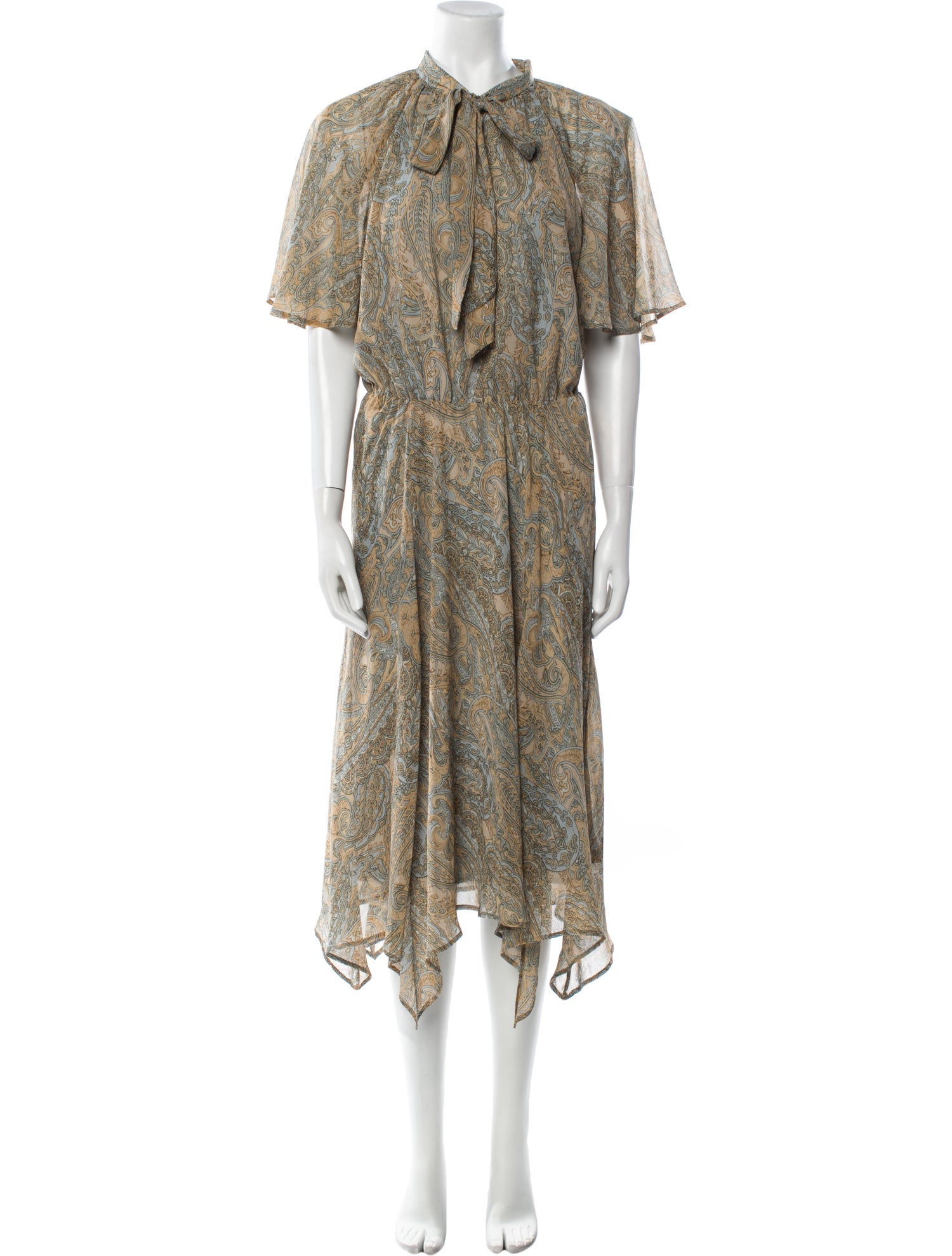 Lauren Ralph Lauren Silk Midi Length Dress