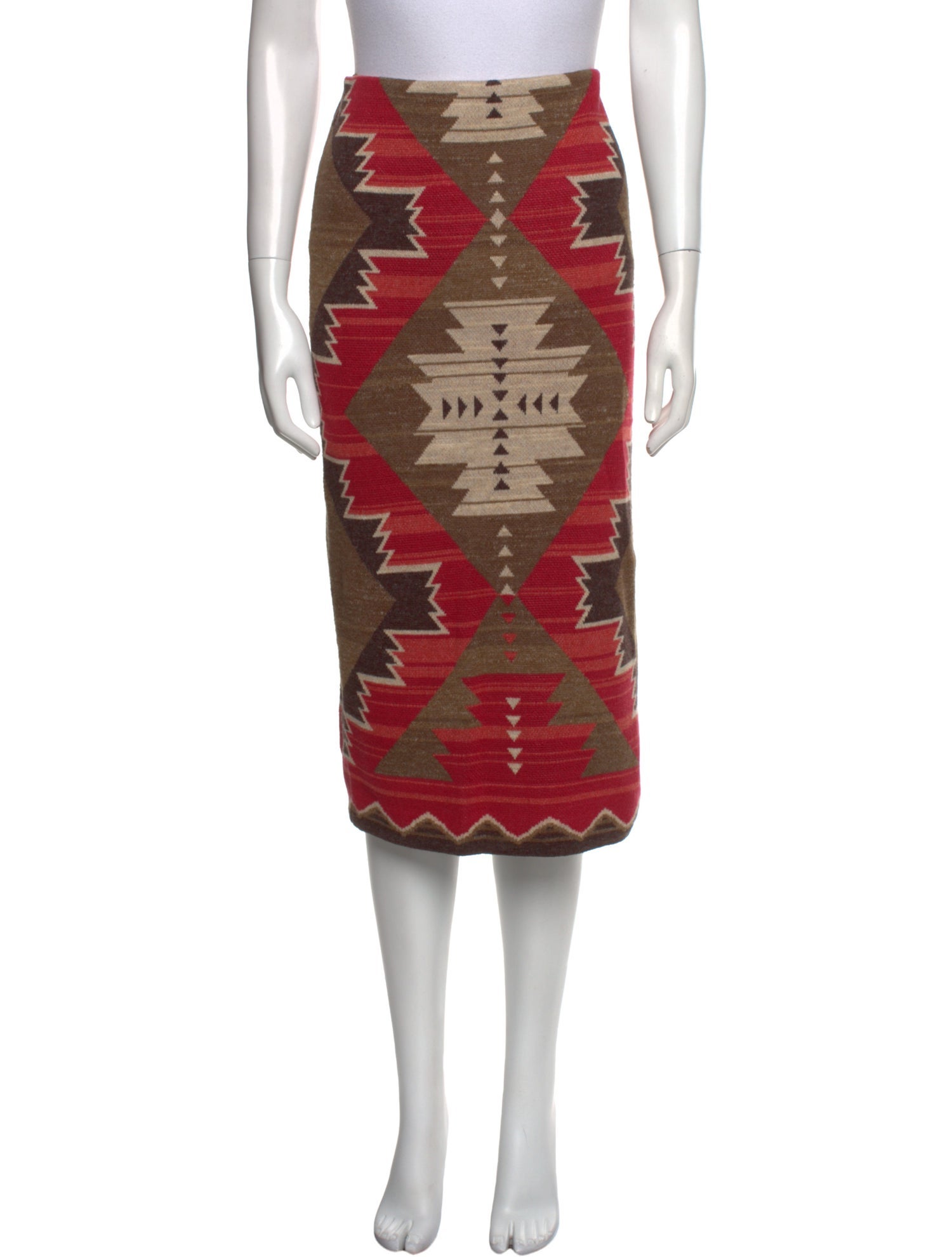 Lauren Ralph Lauren Printed Midi Length Skirt