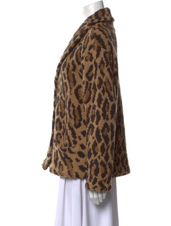Lauren Ralph Lauren Wool Animal Print Sweater