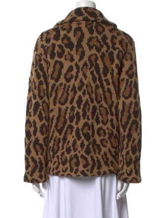 Lauren Ralph Lauren Wool Animal Print Sweater
