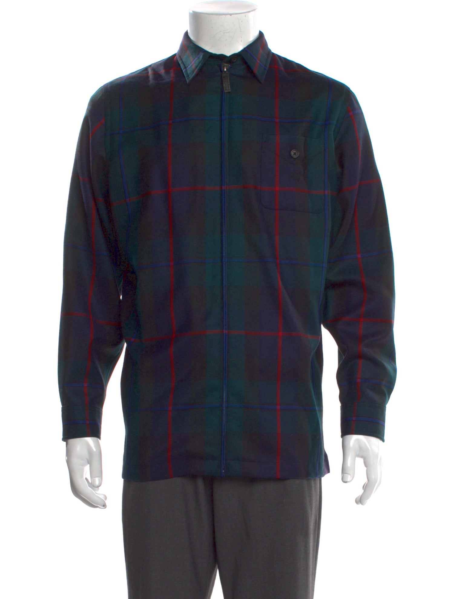 Lauren Ralph Lauren Wool Plaid Print Shirt
