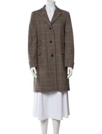 Lauren Ralph Lauren Wool Houndstooth Print Coat