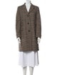 Lauren Ralph Lauren Wool Houndstooth Print Coat