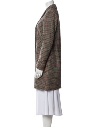 Lauren Ralph Lauren Wool Houndstooth Print Coat