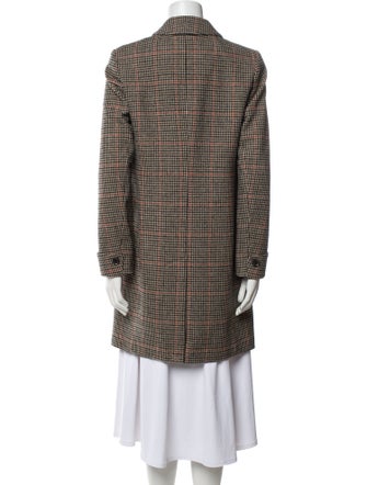 Lauren Ralph Lauren Wool Houndstooth Print Coat