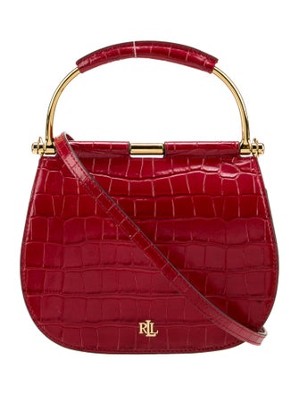 Lauren Ralph Lauren Leather Top Handle Bag