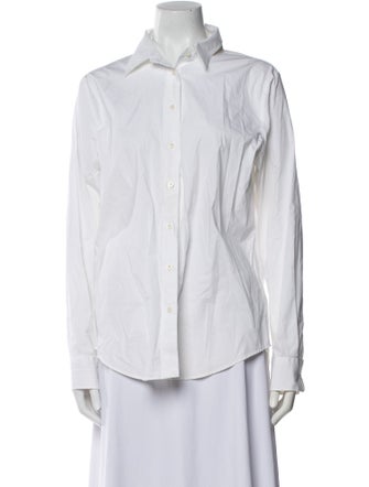 Lauren Ralph Lauren Long Sleeve Button-Up Top