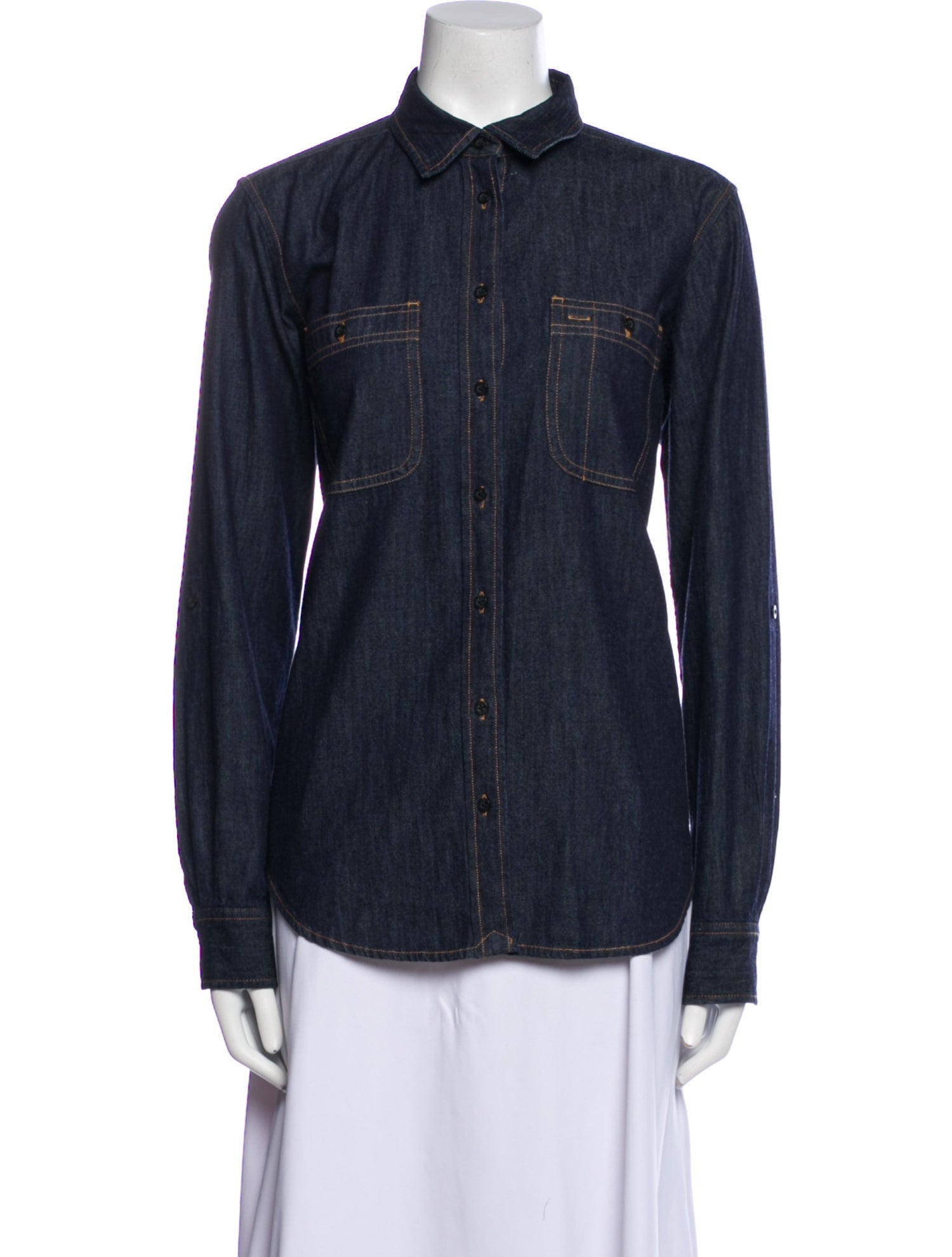 Lauren Ralph Lauren Long Sleeve Button-Up Top