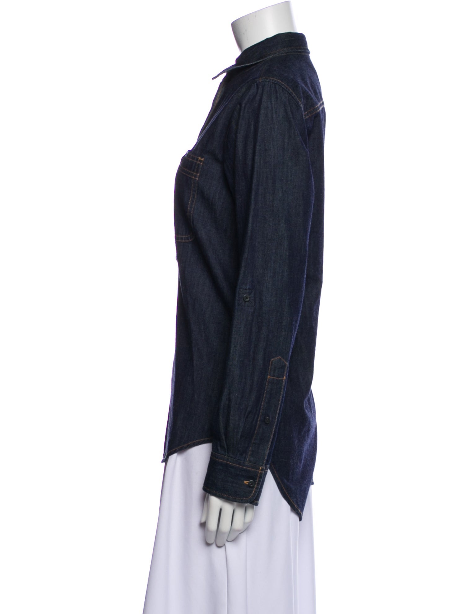 Lauren Ralph Lauren Long Sleeve Button-Up Top