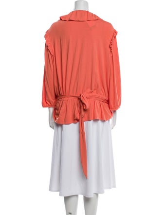 Lauren Ralph Lauren V-Neck Long Sleeve Blouse