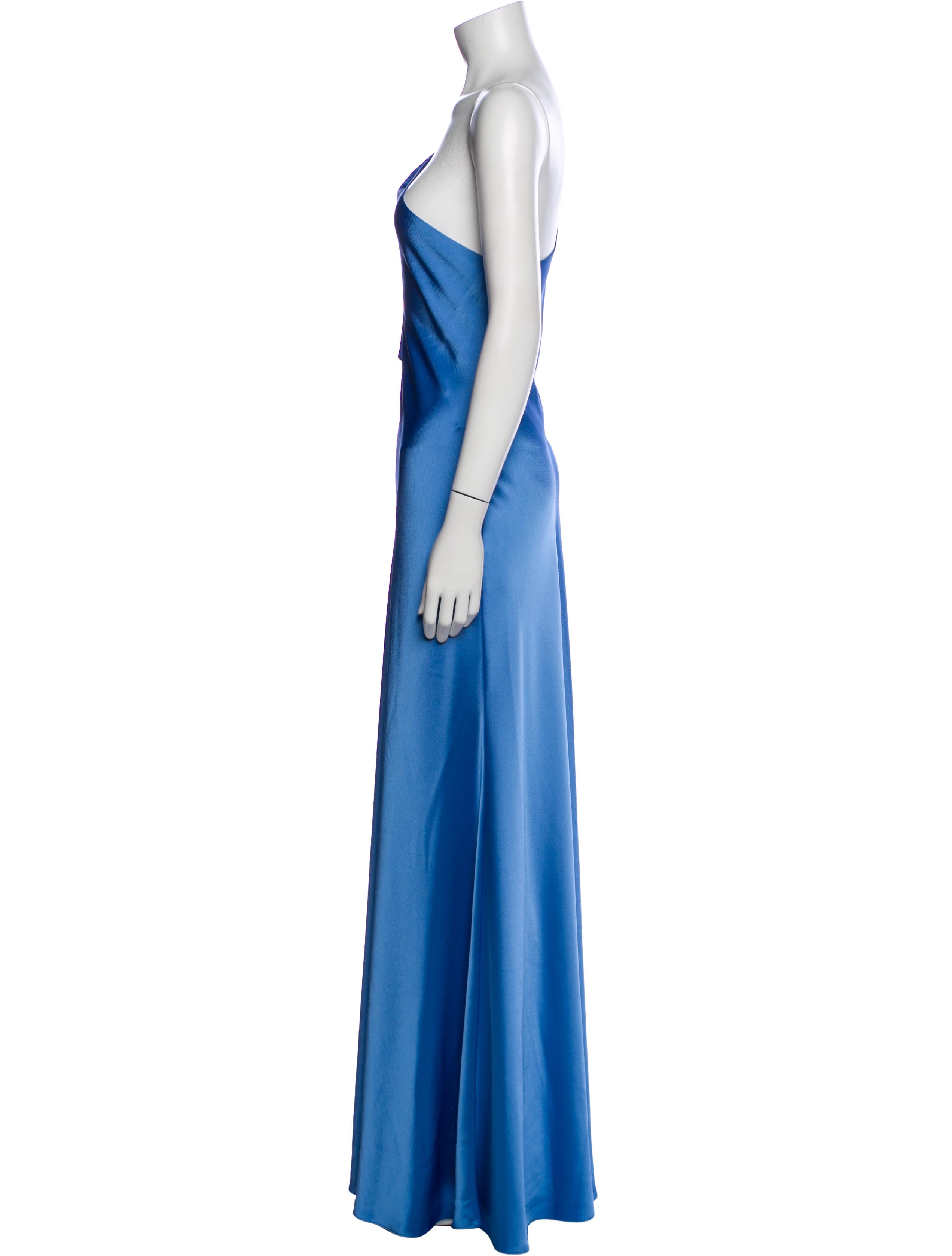 Lauren Ralph Lauren One-Shoulder Long Dress
