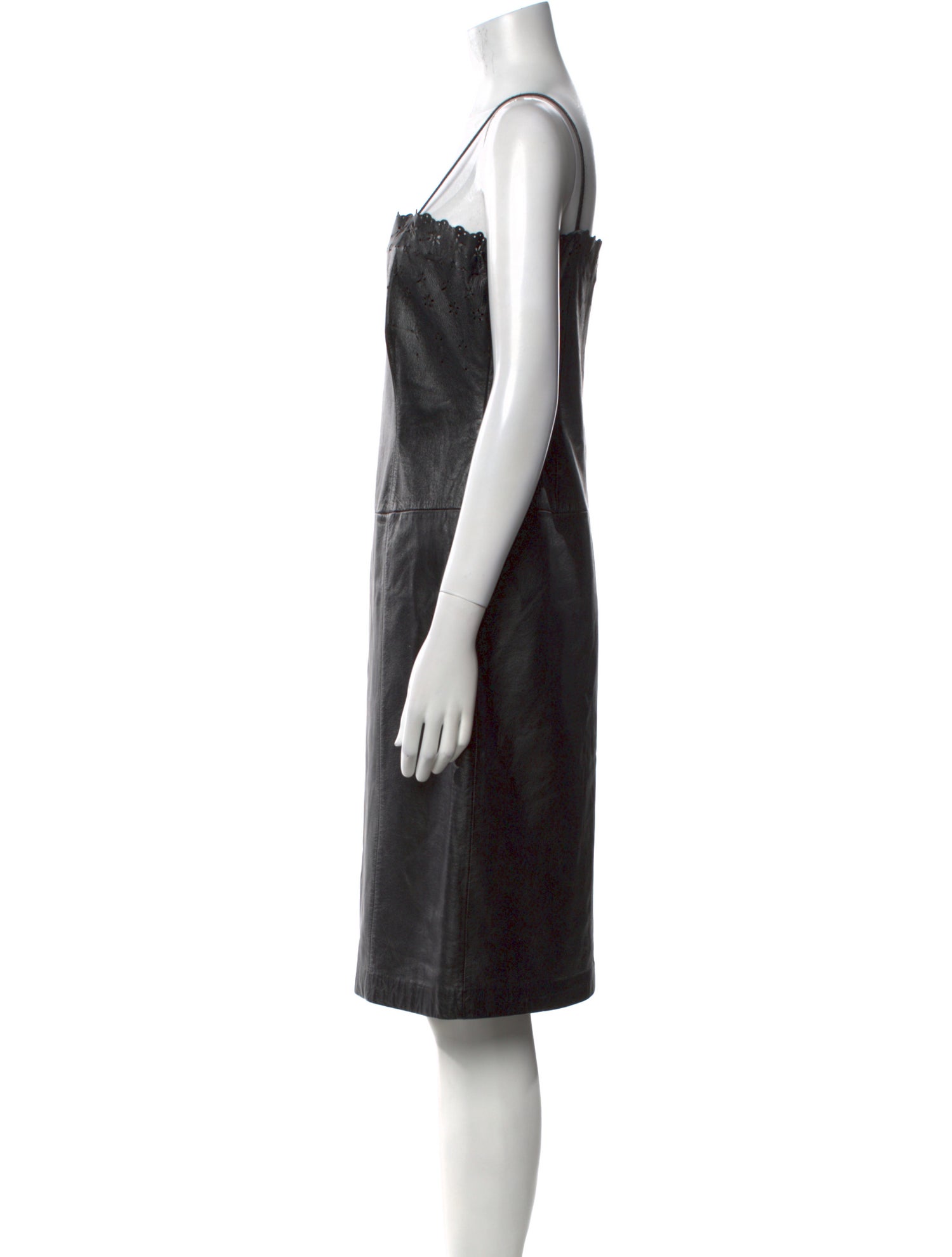 Lauren Ralph Lauren Leather Knee-Length Dress