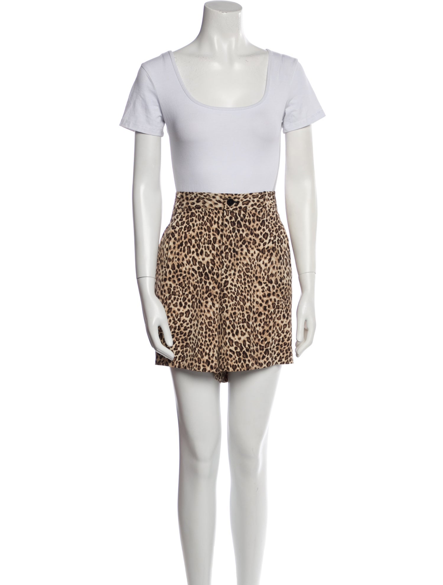 Lauren Ralph Lauren Silk Animal Print Short Set