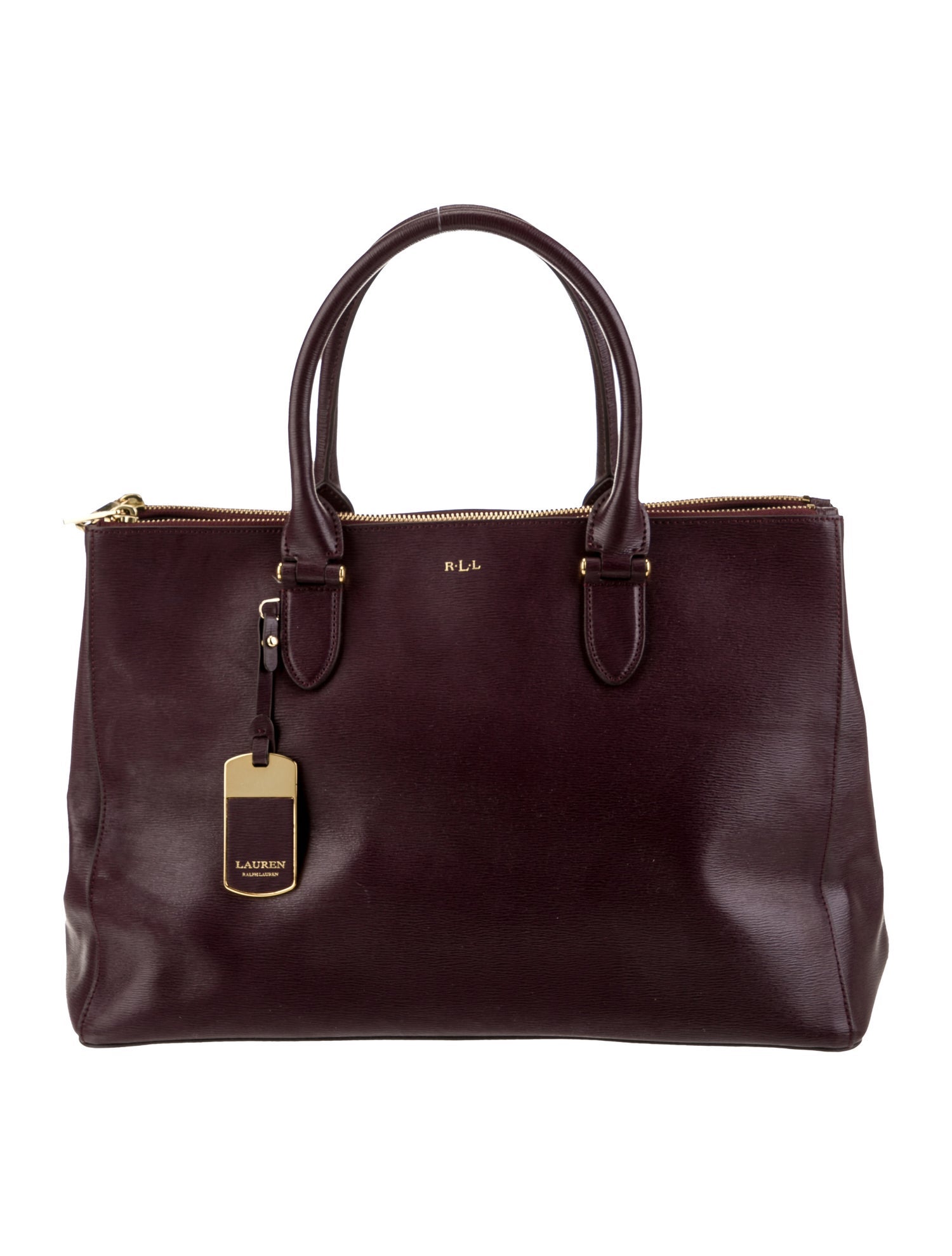 Lauren Ralph Lauren Leather Top Handle Bag