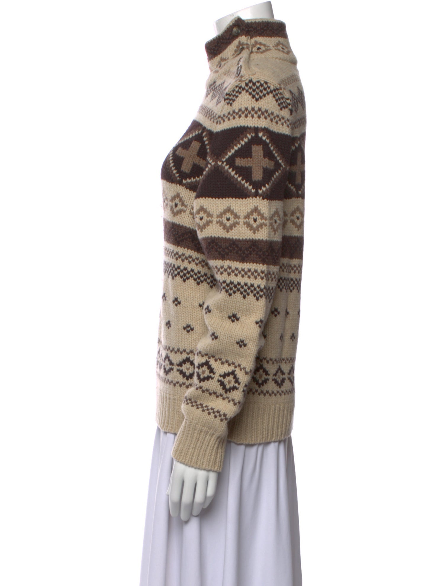 Lauren Ralph Lauren Wool Printed Sweater