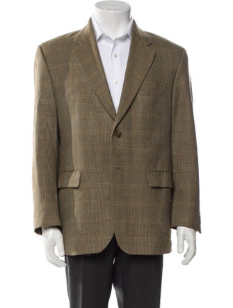 Lauren Ralph Lauren Silk Plaid Print Blazer