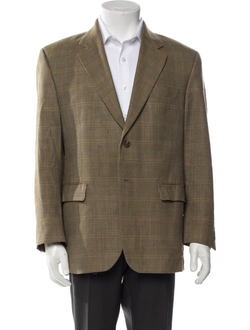 Lauren Ralph Lauren Silk Plaid Print Blazer