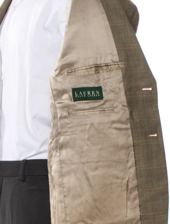 Lauren Ralph Lauren Silk Plaid Print Blazer