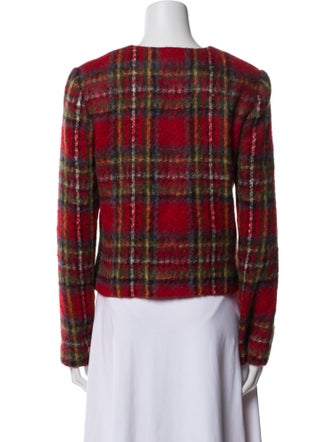 Lauren Ralph Lauren Plaid Print Evening Jacket