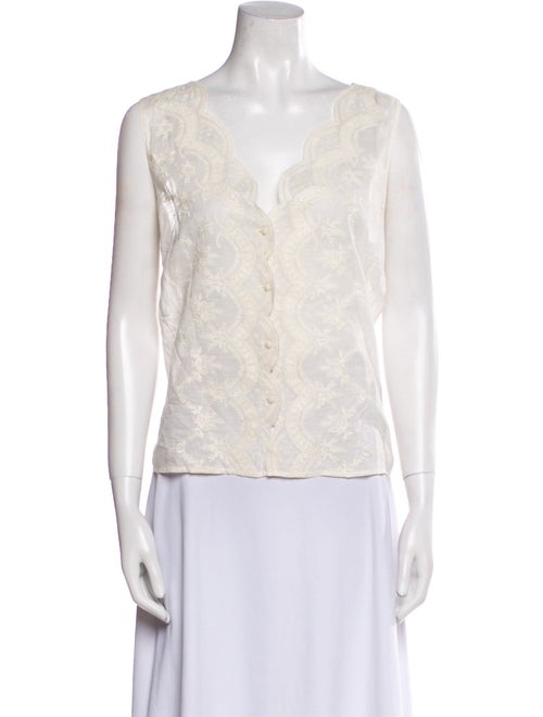 Lauren Ralph Lauren Lace Pattern Vest