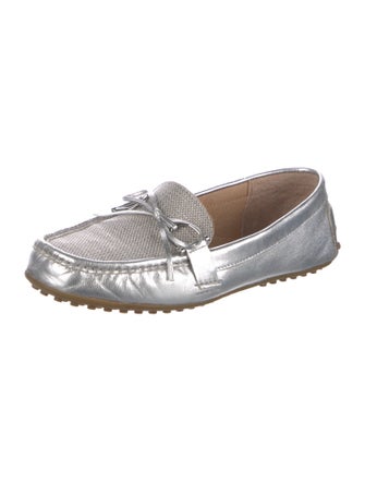 Lauren Ralph Lauren Leather Bow Accents Loafers
