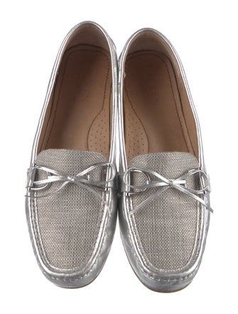 Lauren Ralph Lauren Leather Bow Accents Loafers