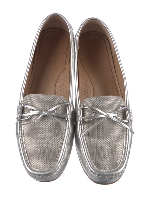 Lauren Ralph Lauren Leather Bow Accents Loafers