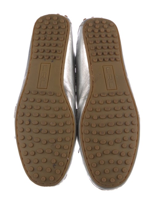 Lauren Ralph Lauren Leather Bow Accents Loafers