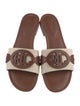Lauren Ralph Lauren Leather Cutout Accent Slides