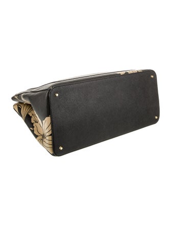 Lauren Ralph Lauren Saffiano Leather Top Handle Bag