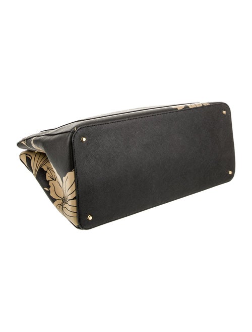 Lauren Ralph Lauren Saffiano Leather Top Handle Bag