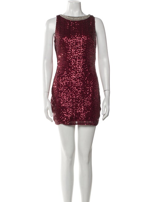 Lauren Ralph Lauren Bateau Neckline Mini Dress