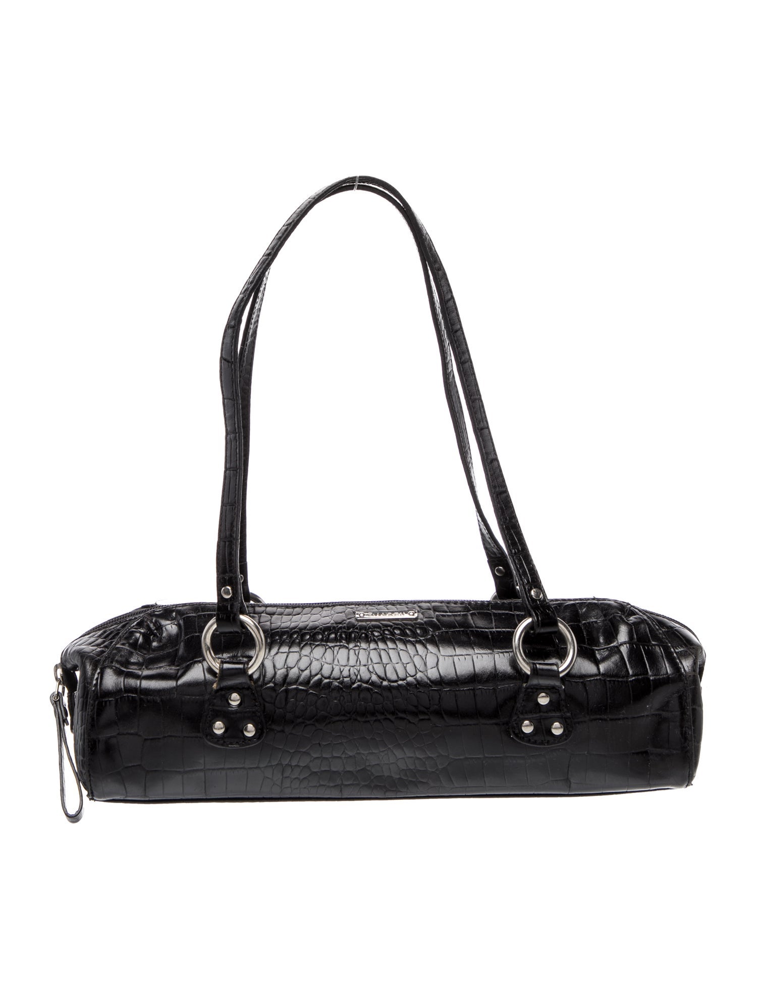 Lauren Ralph Lauren Embossed Leather Shoulder Bag