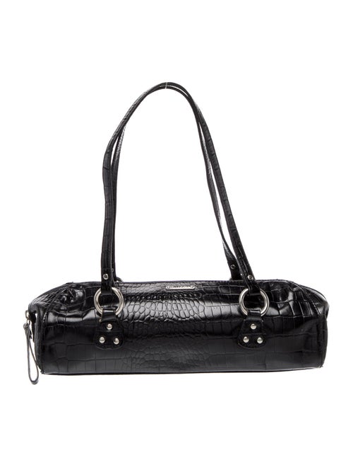 Lauren Ralph Lauren Embossed Leather Shoulder Bag