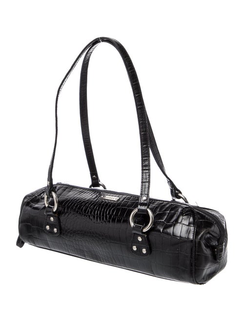 Lauren Ralph Lauren Embossed Leather Shoulder Bag