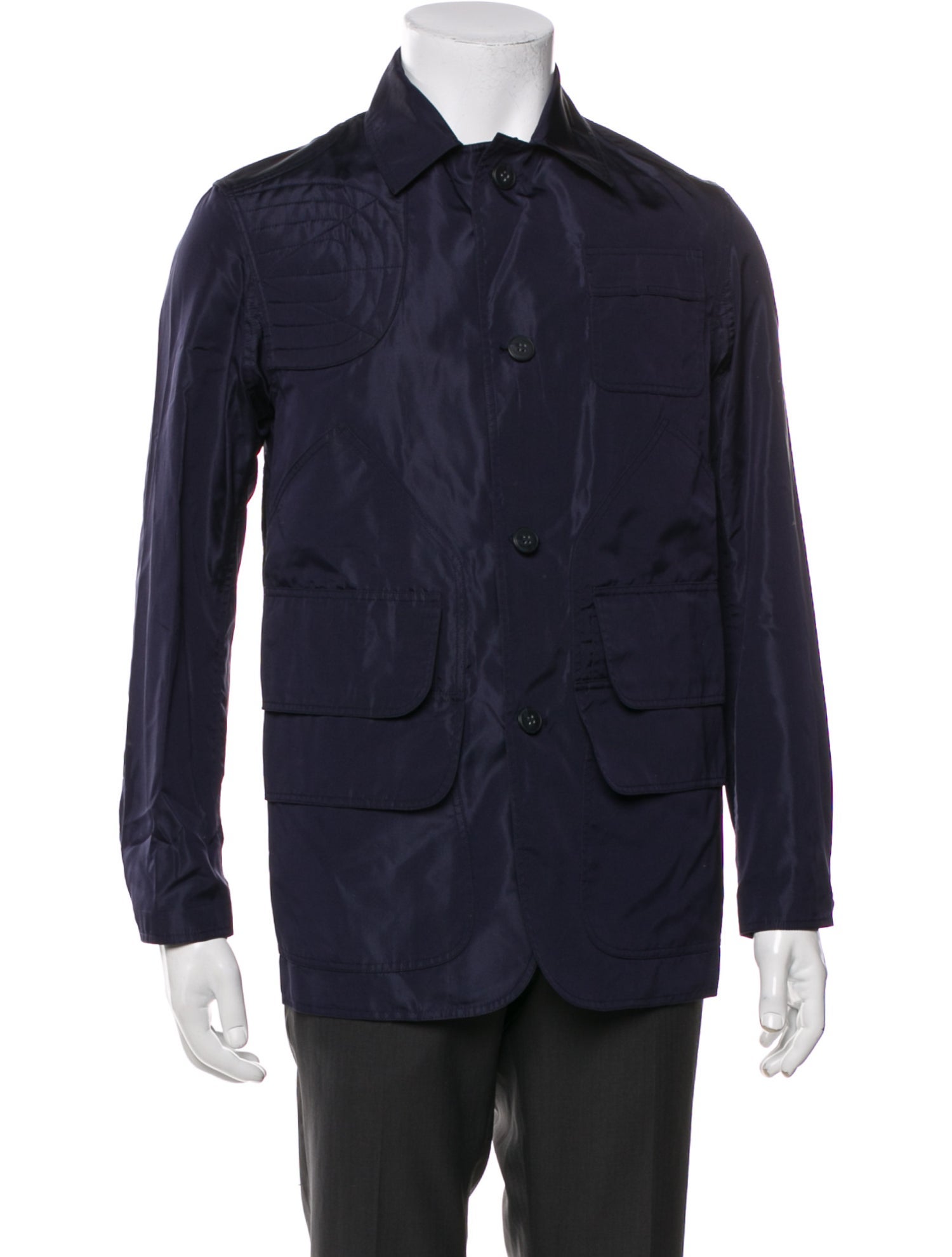 Lauren Ralph Lauren Silk Utility Jacket