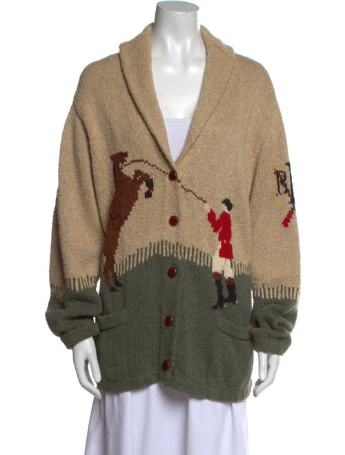 Lauren Ralph Lauren Printed V-Neck Sweater