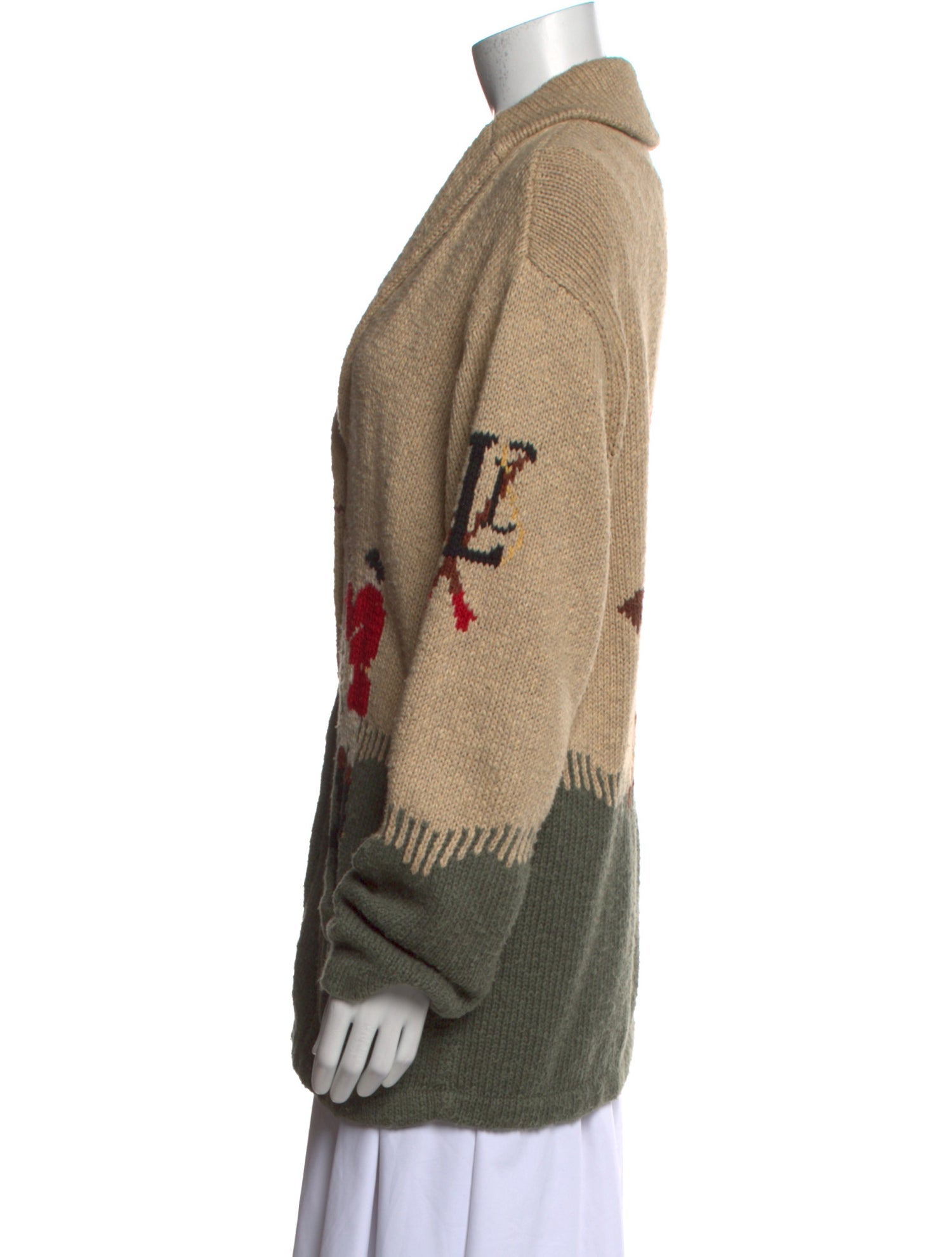 Lauren Ralph Lauren Printed V-Neck Sweater