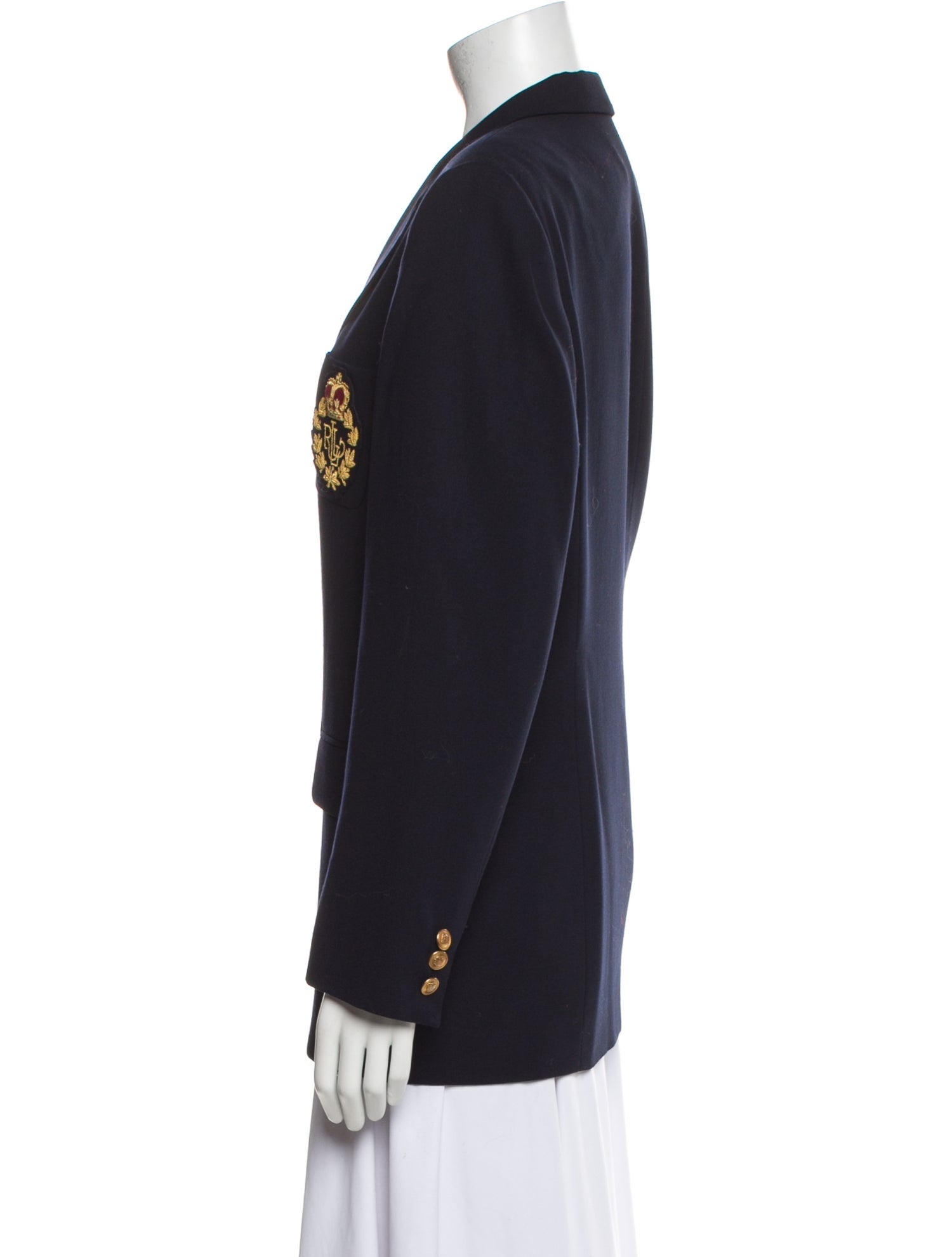 Lauren Ralph Lauren Wool Graphic Print Blazer