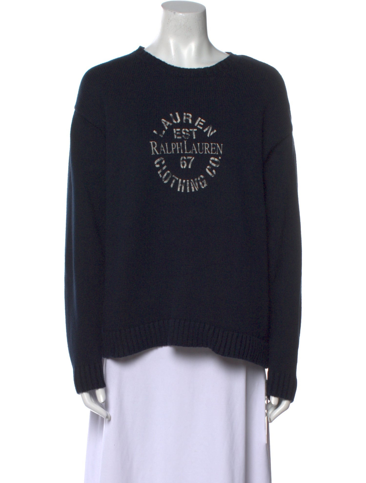 Lauren Ralph Lauren Graphic Print Crew Neck Sweater