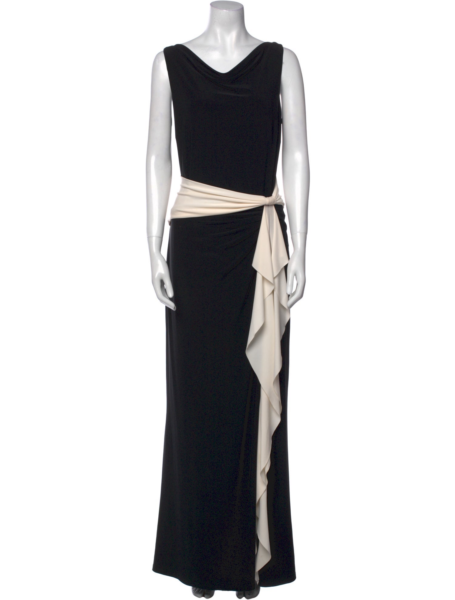 Lauren Ralph Lauren Cowl Neck Long Dress