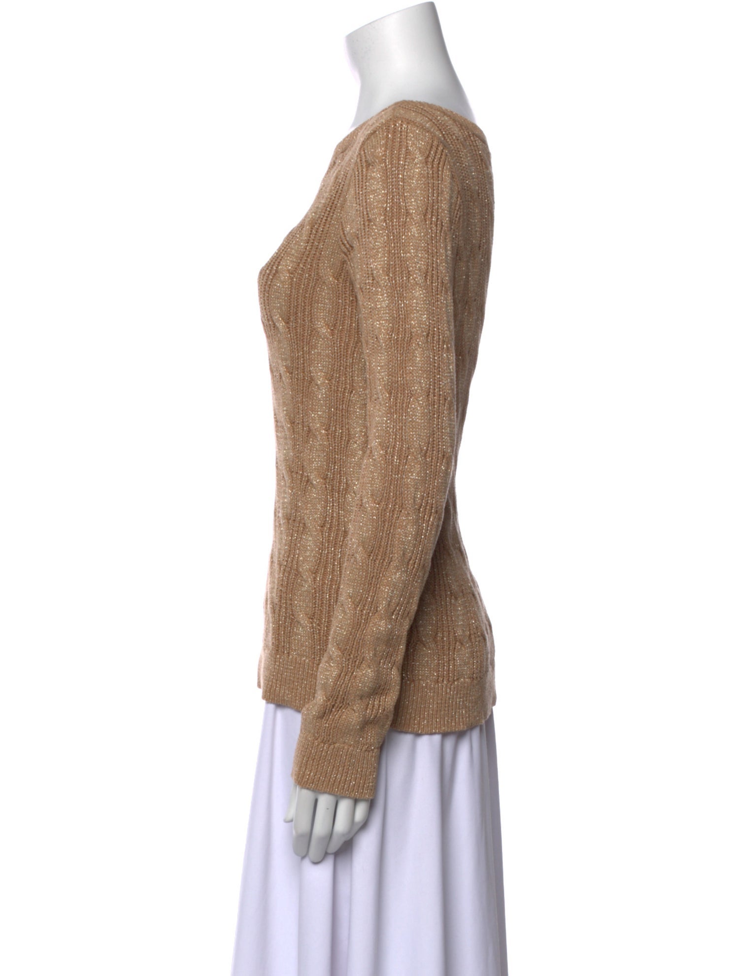 Lauren Ralph Lauren Bateau Neckline Long Sleeve Top