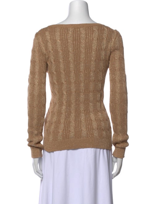 Lauren Ralph Lauren Bateau Neckline Long Sleeve Top