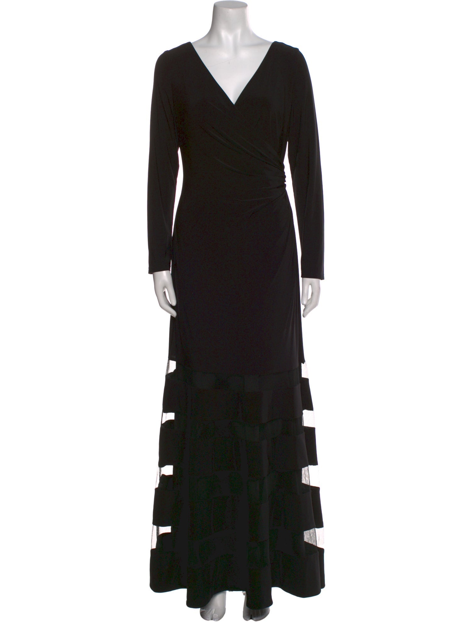 Lauren Ralph Lauren V-Neck Long Dress