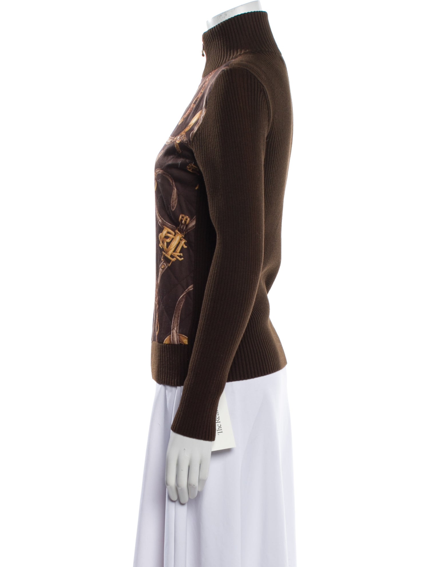 Lauren Ralph Lauren Printed Turtleneck Sweater