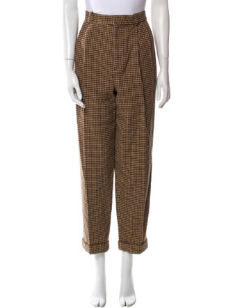 Lauren Ralph Lauren Houndstooth Print Straight Leg Pants